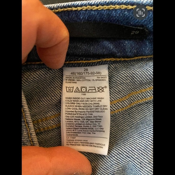 High Rise Straight 5 Pocket Jeans Size 28 - Picture 10 of 10